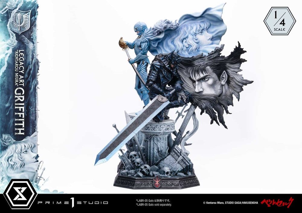 Berserk Legacy Art "Kentarou Miura" Estátua 1/4 Griffith 93 cm