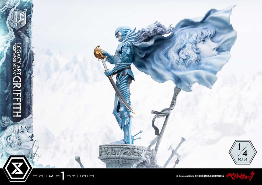 Berserk Legacy Art "Kentarou Miura" Figura 1/4 Griffith Bonus Version 93 cm