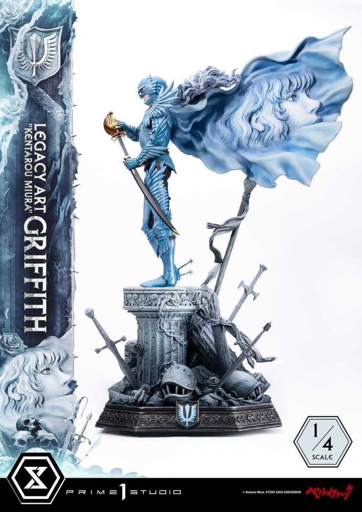 Berserk Legacy Art "Kentarou Miura" Figura 1/4 Griffith Bonus Version 93 cm