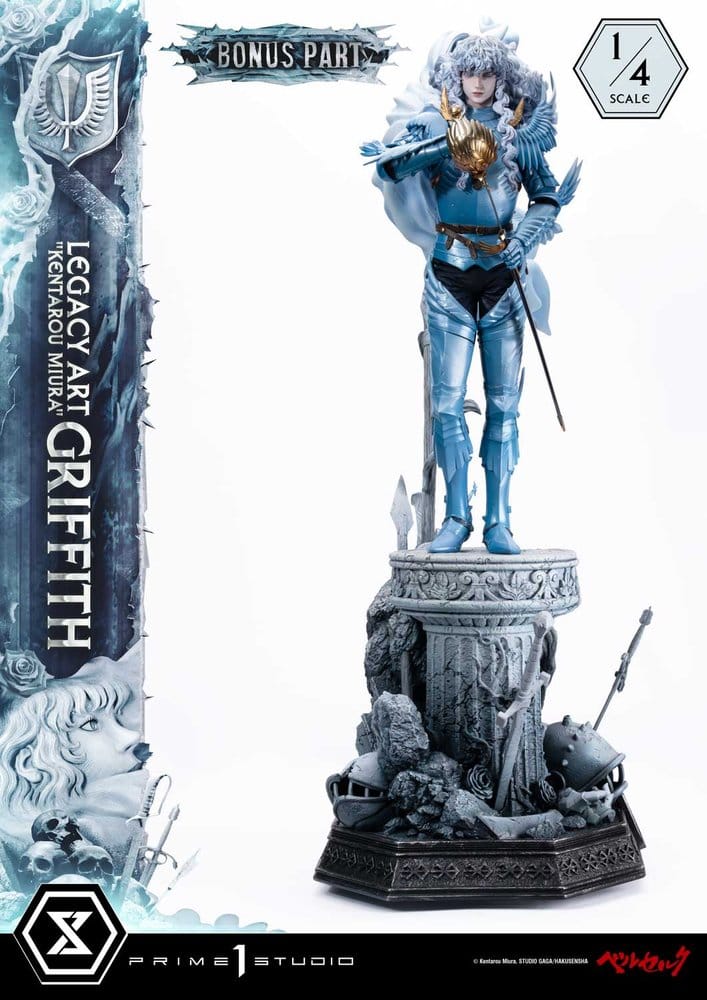 Berserk Legacy Art "Kentarou Miura" Figura 1/4 Griffith Bonus Version 93 cm