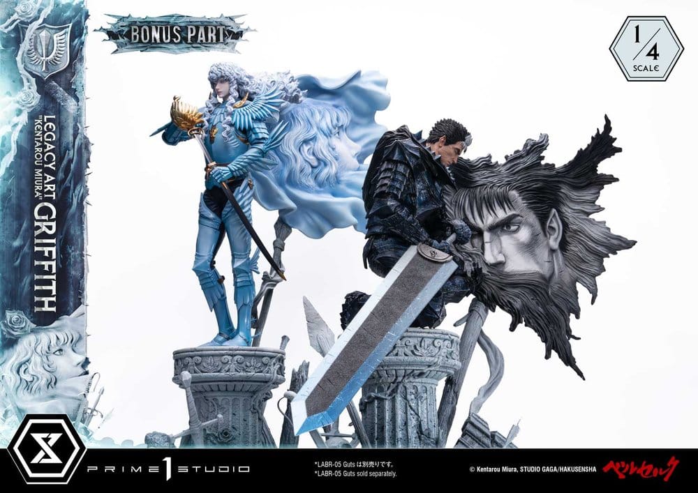 Berserk Legacy Art "Kentarou Miura" Figura 1/4 Griffith Bonus Version 93 cm