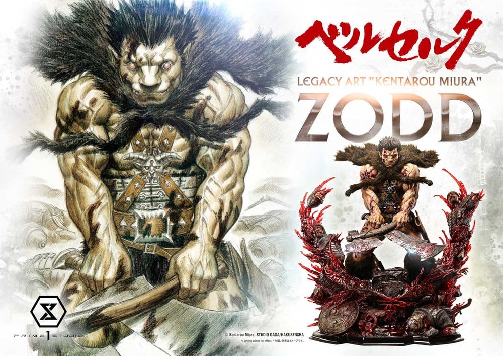 Berserk Legacy Art "Kentarou Miura" Estatua 1/4 Zodd Deluxe Version 88 cm