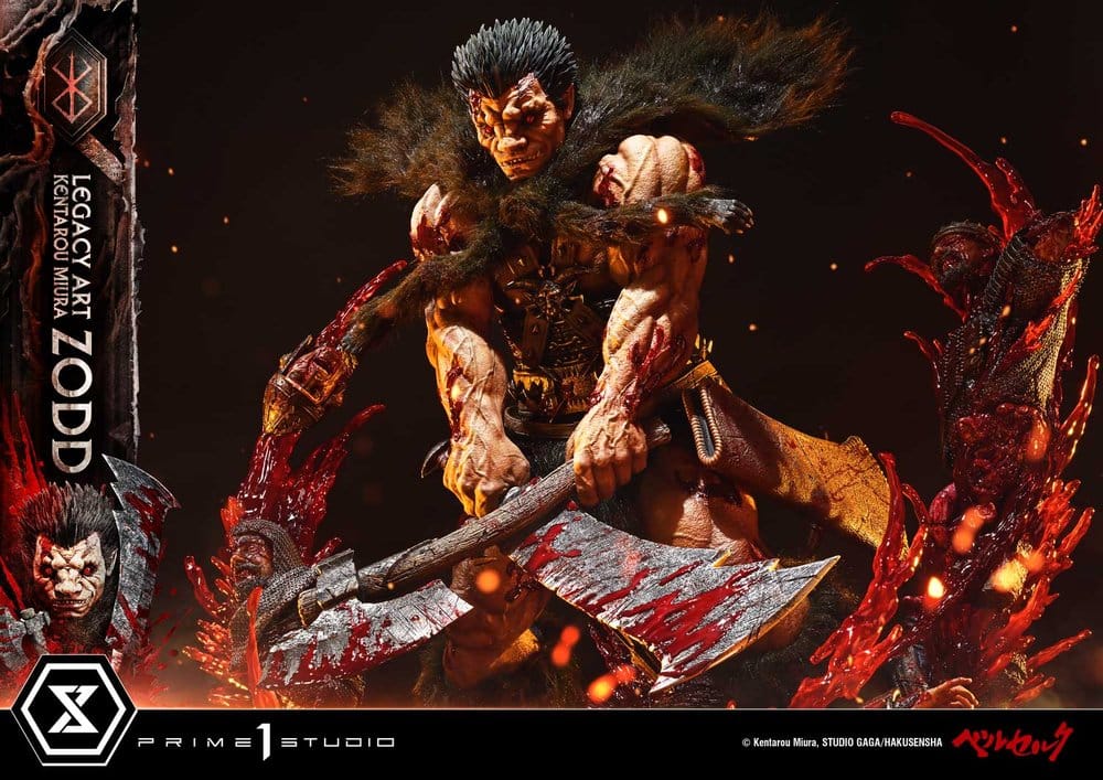 Berserk Legacy Art "Kentarou Miura" Estatua 1/4 Zodd Deluxe Version 88 cm