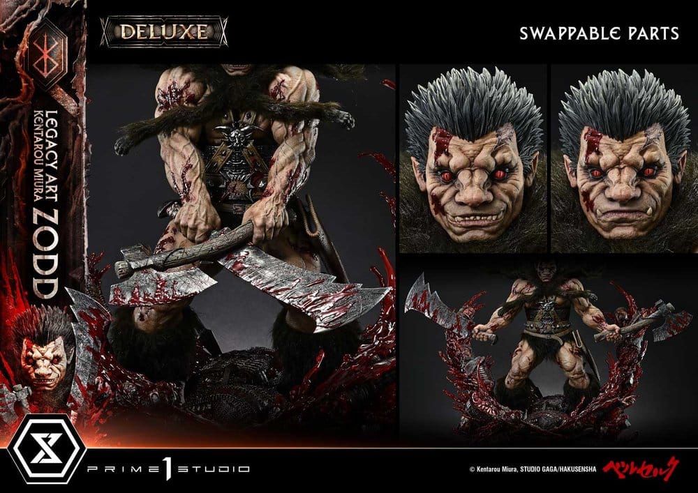 Berserk Legacy Art "Kentarou Miura" Estatua 1/4 Zodd DX Bonus Version 88 cm