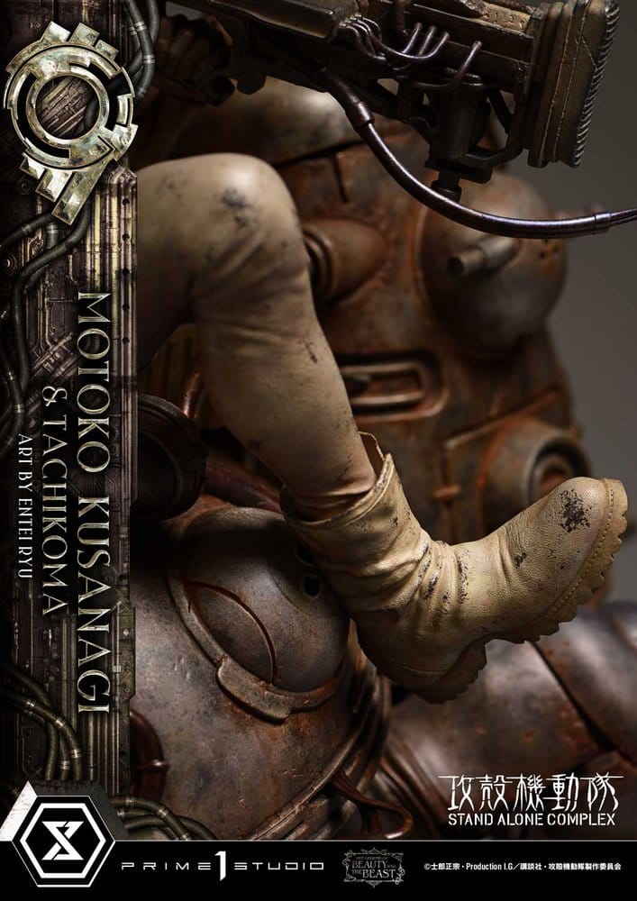 Ghost in the Shell Stand Alone Complex The Legend of Beauty and the Beast Estatua 1/4 Motoko Kusanagi & Tachikoma Art by Entei Ryu 53 cm