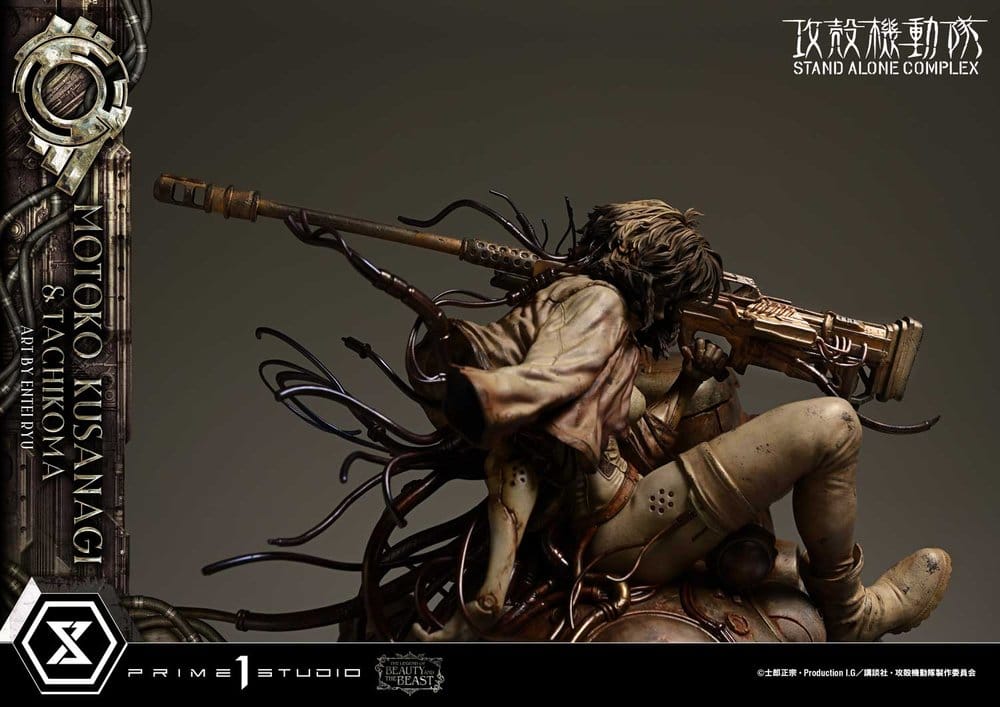 Ghost in the Shell Stand Alone Complex The Legend of Beauty and the Beast Estatua 1/4 Motoko Kusanagi & Tachikoma Art by Entei Ryu Bonus Version 53 cm