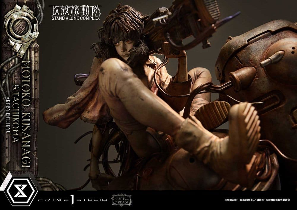 Ghost in the Shell Stand Alone Complex The Legend of Beauty and the Beast Estatua 1/4 Motoko Kusanagi & Tachikoma Art by Entei Ryu Bonus Version 53 cm