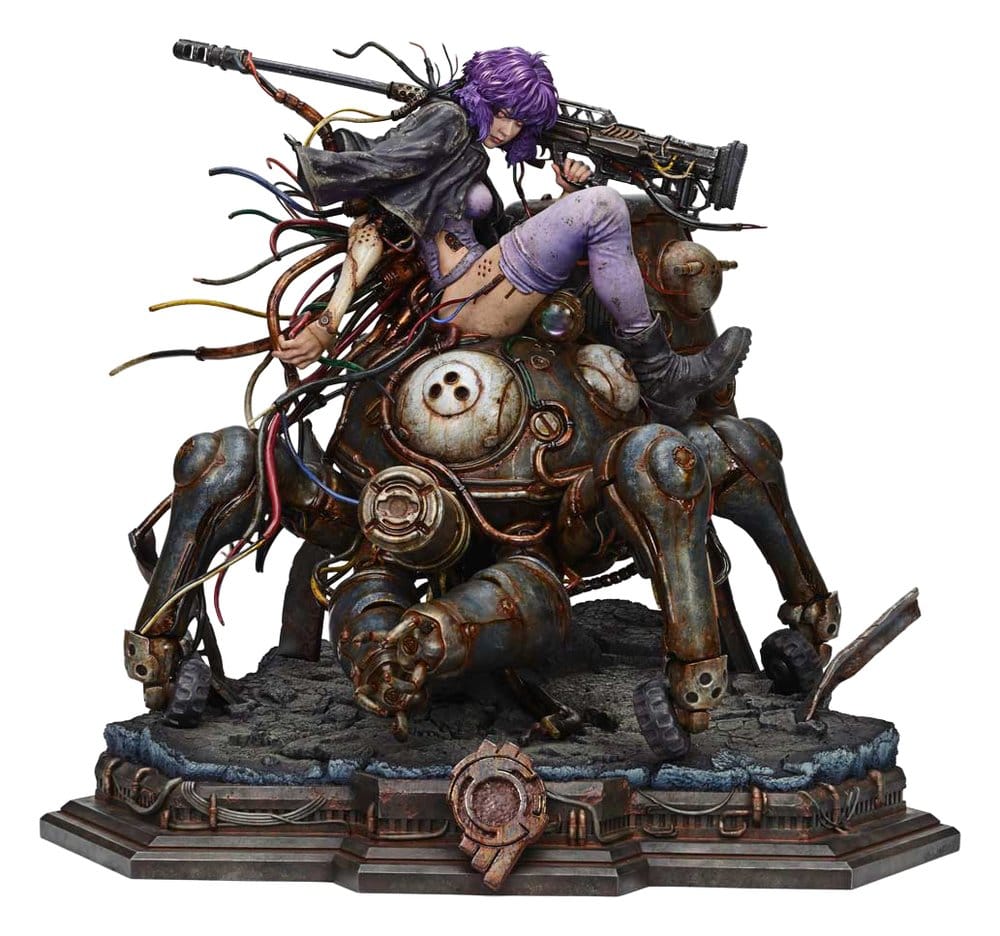 Ghost in the Shell Stand Alone Complex The Legend of Beauty and the Beast Estatua 1/4 Motoko Kusanagi & Tachikoma Character color Art by Entei Ryu Bonus Version 53 cm Frikytopia