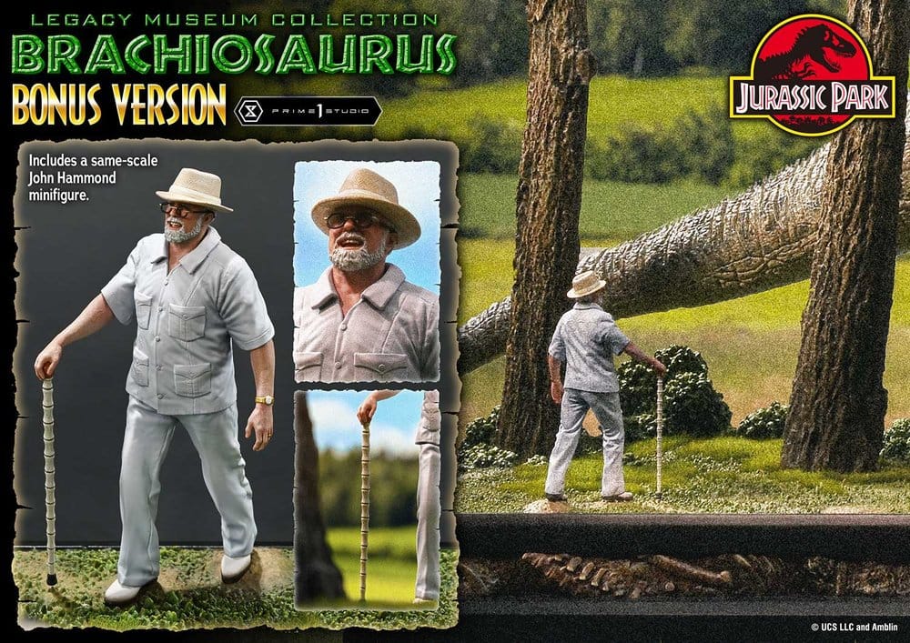 Jurassic Park (Film) Legacy Museum Collection Estatua 1/15 Brachiosaurus Bonus Version 128 cm