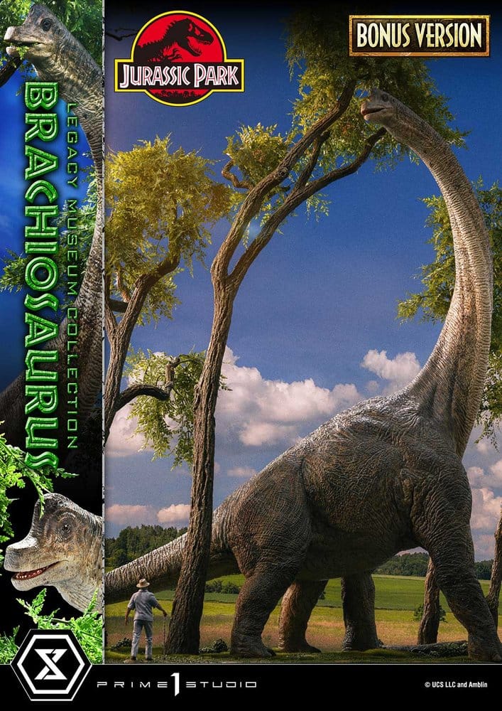 Jurassic Park (Film) Legacy Museum Collection Estatua 1/15 Brachiosaurus Bonus Version 128 cm