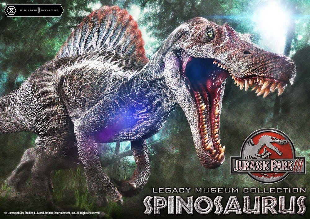 Estatua Jurassic Park Legacy Museum Collection 1/6 Spinosaurus Edição Bonus 134 cm