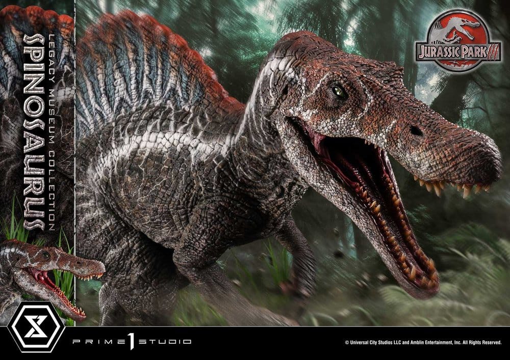 Estatua Jurassic Park Legacy Museum Collection 1/6 Spinosaurus Edição Bonus 134 cm
