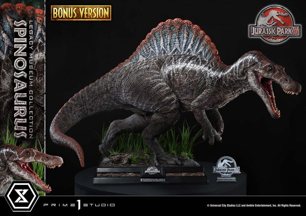 Estatua Jurassic Park Legacy Museum Collection 1/6 Spinosaurus Edição Bonus 134 cm