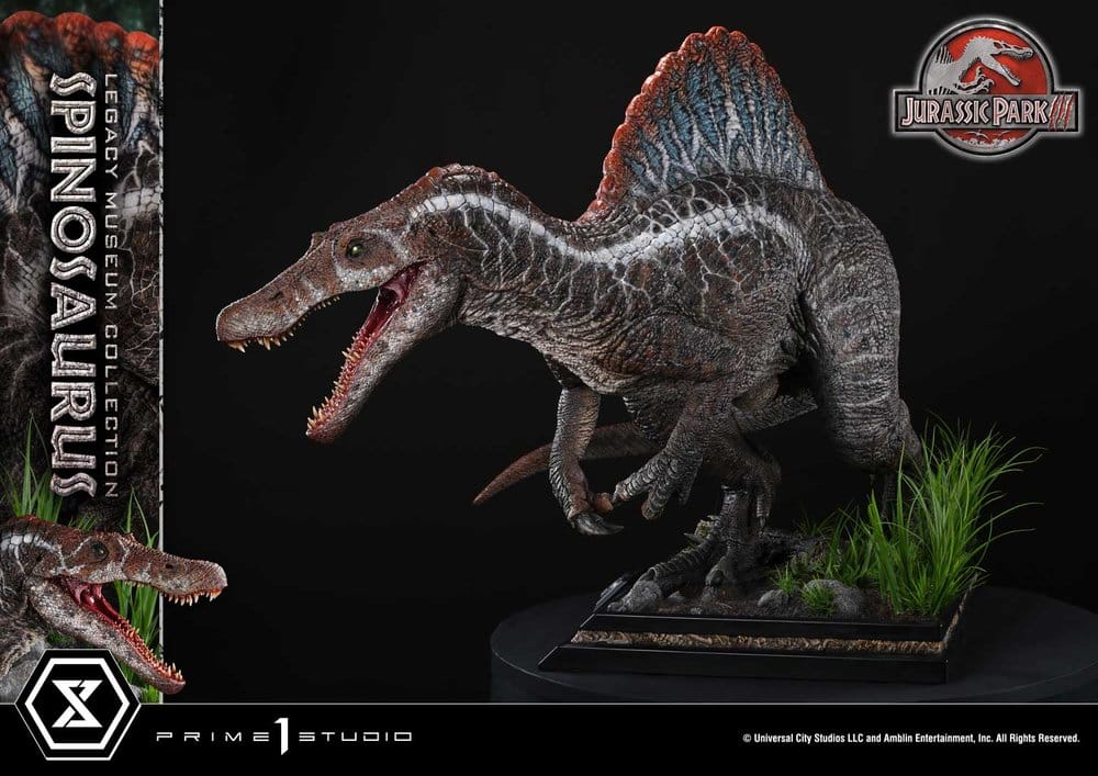 Estatua Jurassic Park Legacy Museum Collection 1/6 Spinosaurus Edição Bonus 134 cm