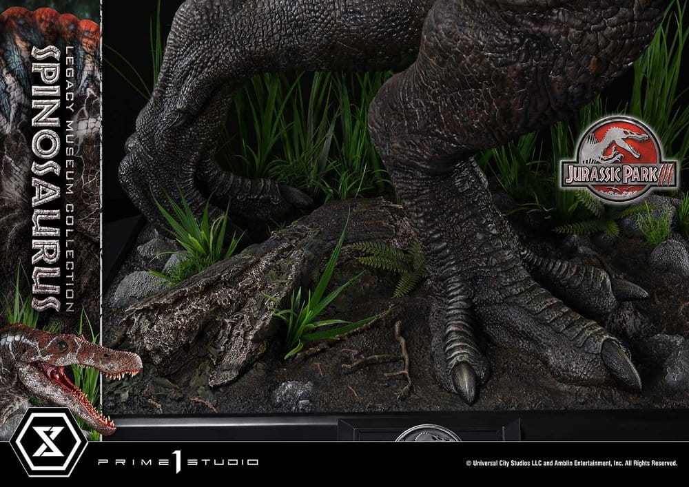Estatua Jurassic Park Legacy Museum Collection 1/6 Spinosaurus Edição Bonus 134 cm