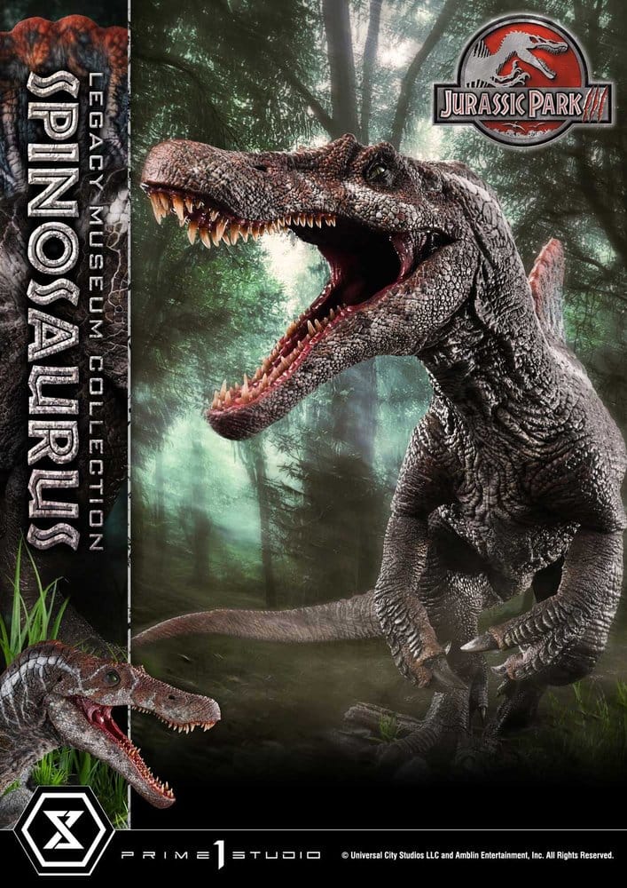 Estatua Jurassic Park Legacy Museum Collection 1/6 Spinosaurus Edição Bonus 134 cm