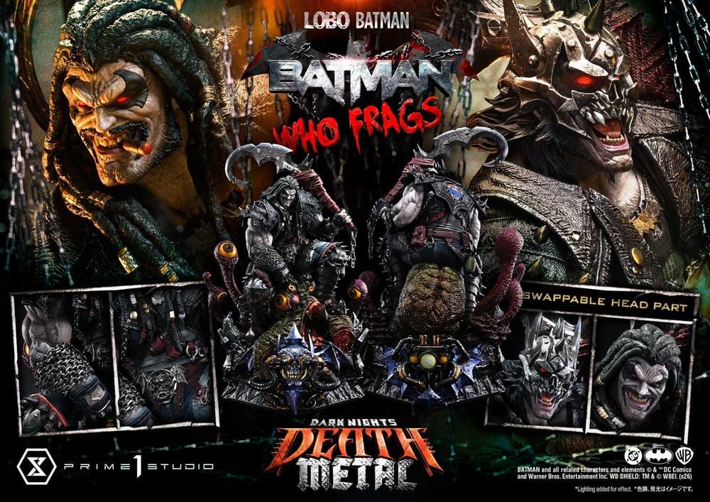 Dark Nights: Death Metal Museum Masterline Estatua 1/3 Lobo Batman: Batman Who Frags 81 cm