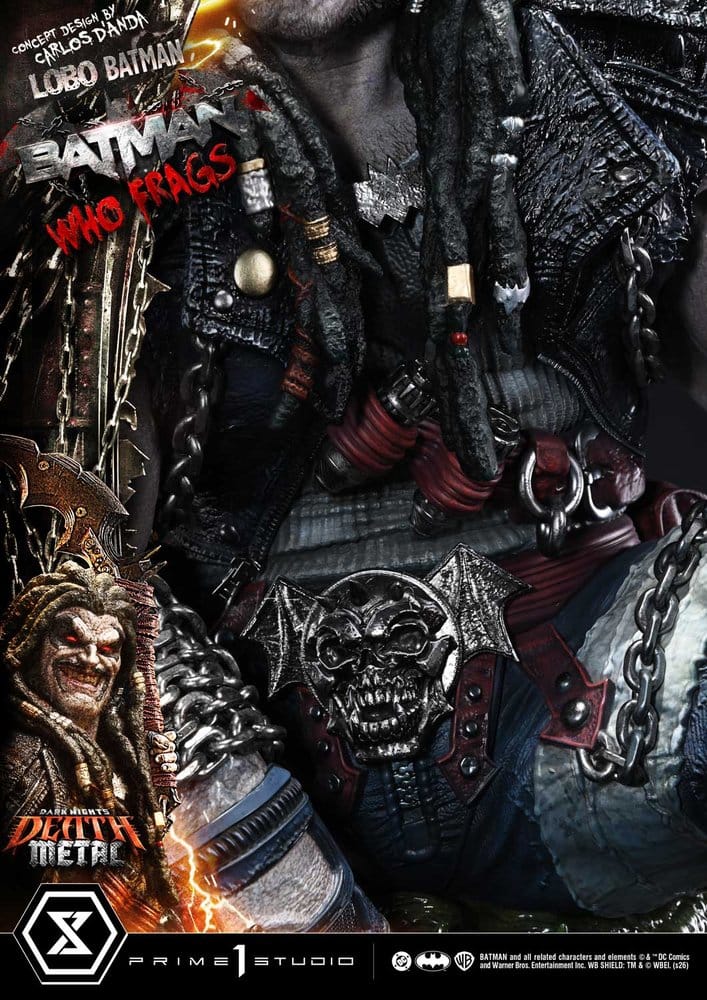 Dark Nights: Death Metal Museum Masterline Estatua 1/3 Lobo Batman: Batman Who Frags 81 cm