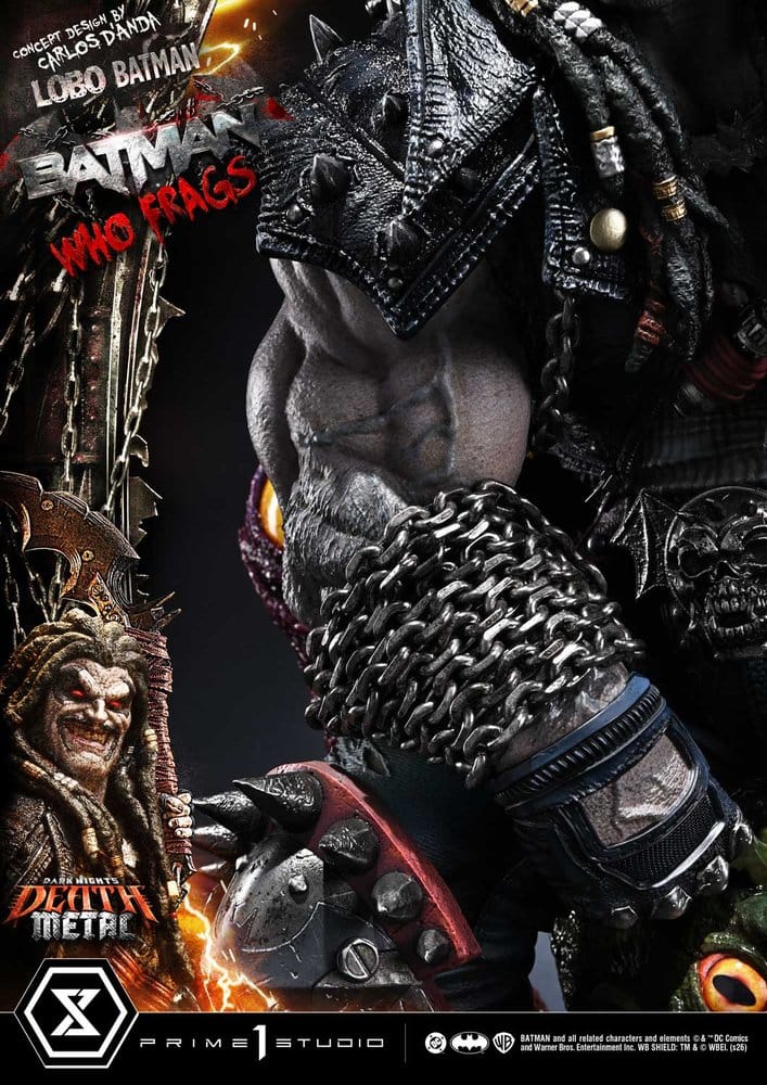 Dark Nights: Death Metal Museum Masterline Estatua 1/3 Lobo Batman: Batman Who Frags 81 cm