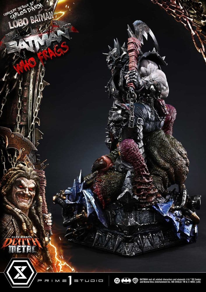 Dark Nights: Death Metal Museum Masterline Estatua 1/3 Lobo Batman: Batman Who Frags 81 cm