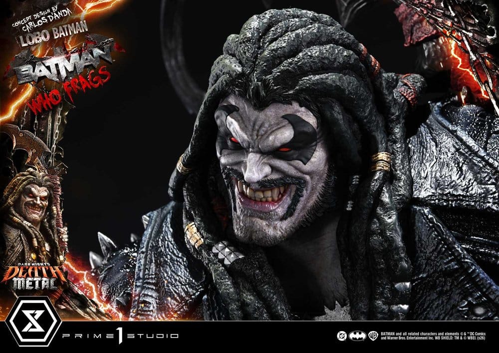 Dark Nights: Death Metal Museum Masterline Estatua 1/3 Lobo Batman: Batman Who Frags 81 cm