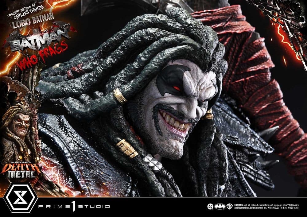 Dark Nights: Death Metal Museum Masterline Estatua 1/3 Lobo Batman: Batman Who Frags 81 cm