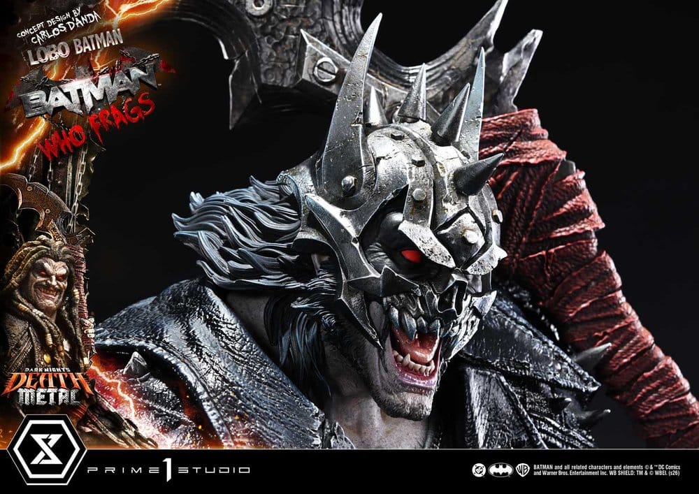 Dark Nights: Death Metal Museum Masterline Estatua 1/3 Lobo Batman: Batman Who Frags 81 cm