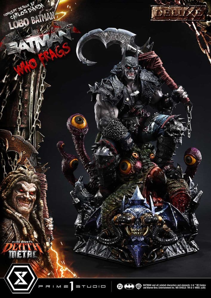 Dark Nights: Death Metal Museum Masterline Estatua 1/3 Lobo Batman: Batman Who Frags Deluxe Version 81 cm