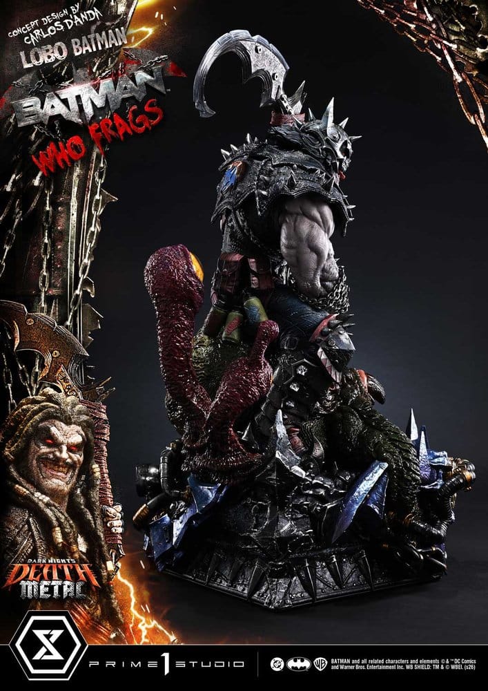 Dark Nights: Death Metal Museum Masterline Estatua 1/3 Lobo Batman: Batman Who Frags Deluxe Version 81 cm