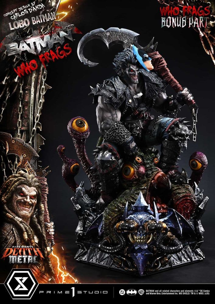 Dark Nights: Death Metal Museum Masterline Estatua 1/3 Lobo Batman: Batman Who Frags Deluxe Bonus Version 81 cm