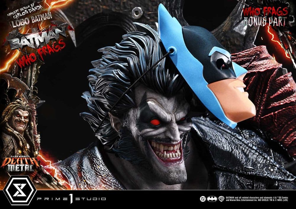Dark Nights: Death Metal Museum Masterline Estatua 1/3 Lobo Batman: Batman Who Frags Deluxe Bonus Version 81 cm