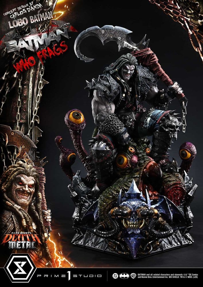 Dark Nights: Death Metal Museum Masterline Estatua 1/3 Lobo Batman: Batman Who Frags Deluxe Bonus Version 81 cm