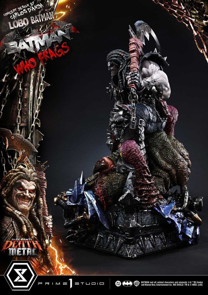 Dark Nights: Death Metal Museum Masterline Estatua 1/3 Lobo Batman: Batman Who Frags Deluxe Bonus Version 81 cm