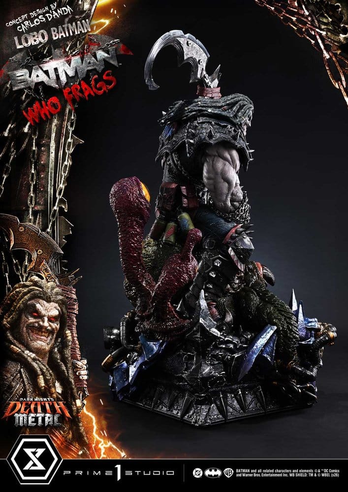 Dark Nights: Death Metal Museum Masterline Estatua 1/3 Lobo Batman: Batman Who Frags Deluxe Bonus Version 81 cm
