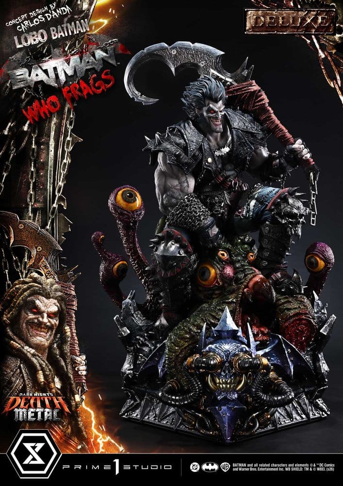 Dark Nights: Death Metal Museum Masterline Estatua 1/3 Lobo Batman: Batman Who Frags Deluxe Bonus Version 81 cm