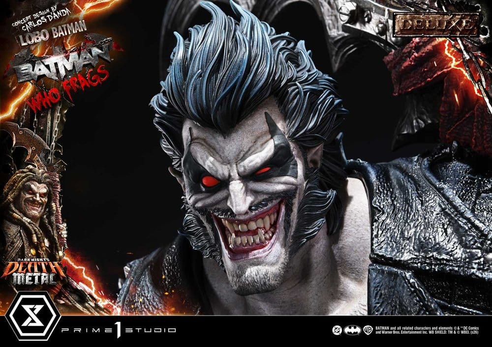 Dark Nights: Death Metal Museum Masterline Estatua 1/3 Lobo Batman: Batman Who Frags Deluxe Bonus Version 81 cm