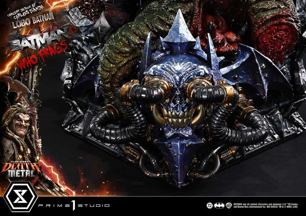 Dark Nights: Death Metal Museum Masterline Estatua 1/3 Lobo Batman: Batman Who Frags Deluxe Bonus Version 81 cm