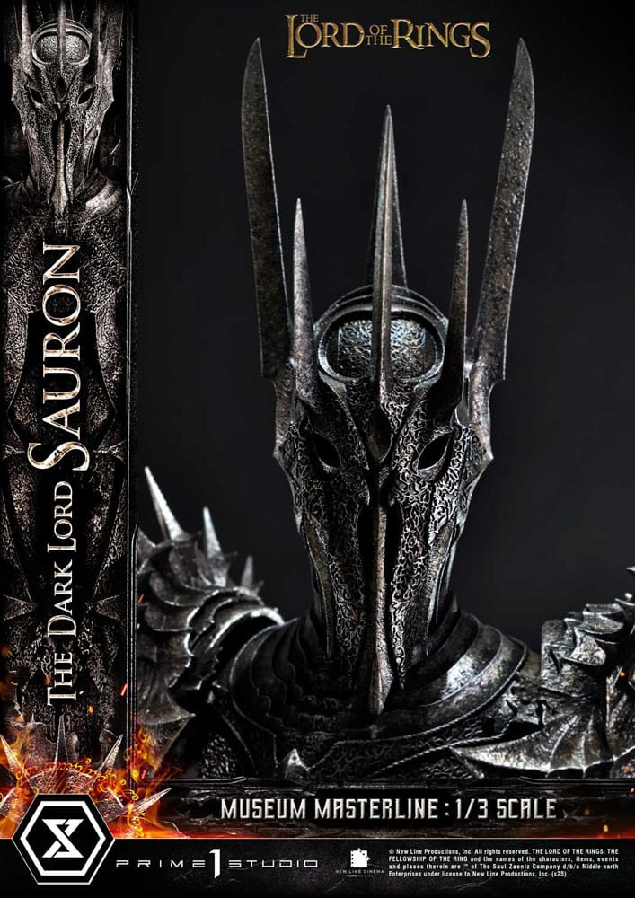 El Señor de los Anillos Estatua Museum Masterline Series 1/3 The Dark Lord Sauron Bonus Version 117 cm