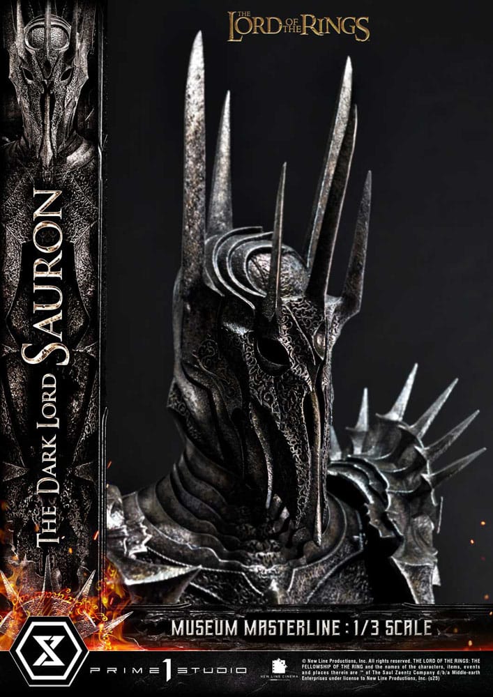 El Señor de los Anillos Estatua Museum Masterline Series 1/3 The Dark Lord Sauron Bonus Version 117 cm