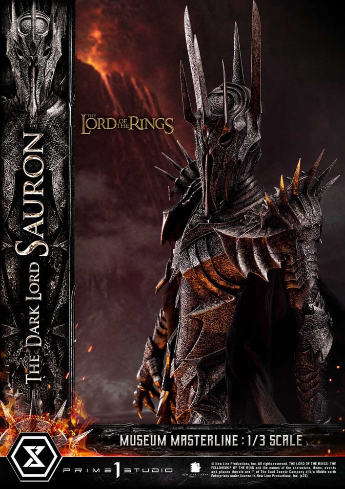El Señor de los Anillos Estatua Museum Masterline Series 1/3 The Dark Lord Sauron Bonus Version 117 cm