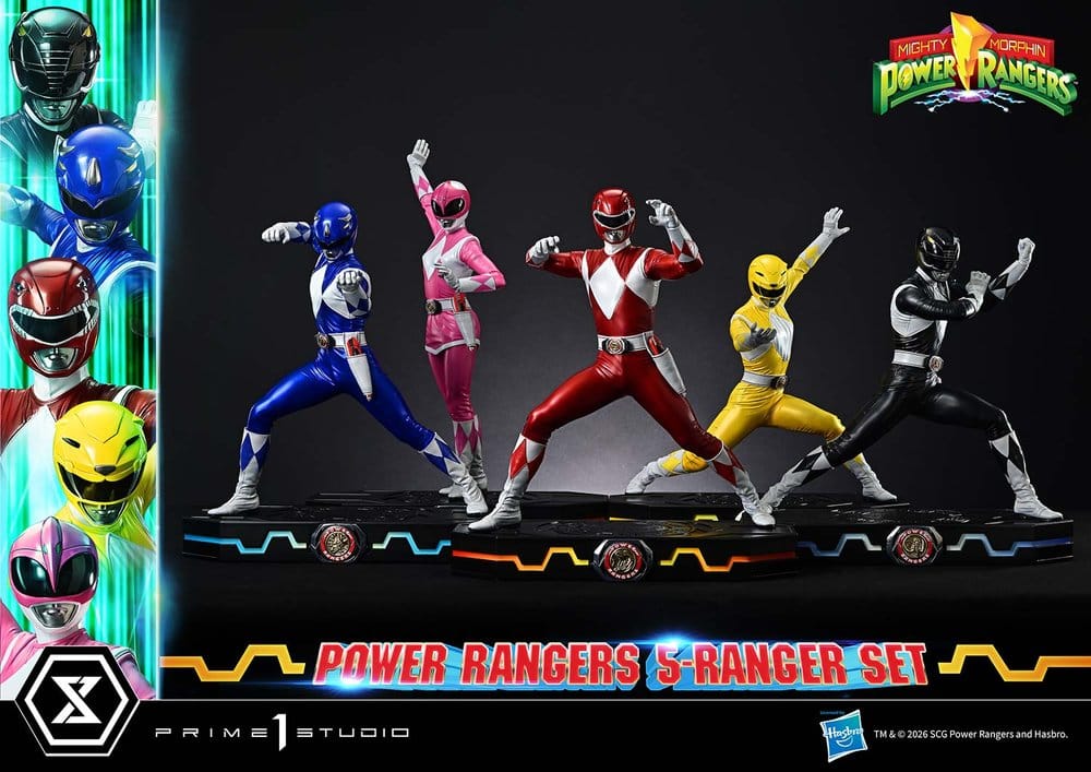 Mighty Morphin Power Rangers Premium Masterline Set de 5 Estatuas 1/4 57 cm Frikytopia