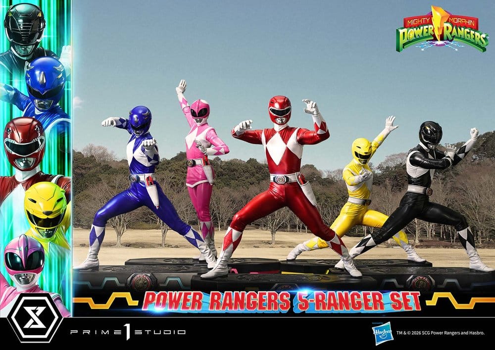 Mighty Morphin Power Rangers Premium Masterline Set de 5 Estatuas 1/4 57 cm
