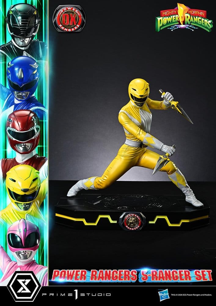 Mighty Morphin Power Rangers Premium Masterline Set de 5 Estatuas 1/4 Deluxe Version 62 cm