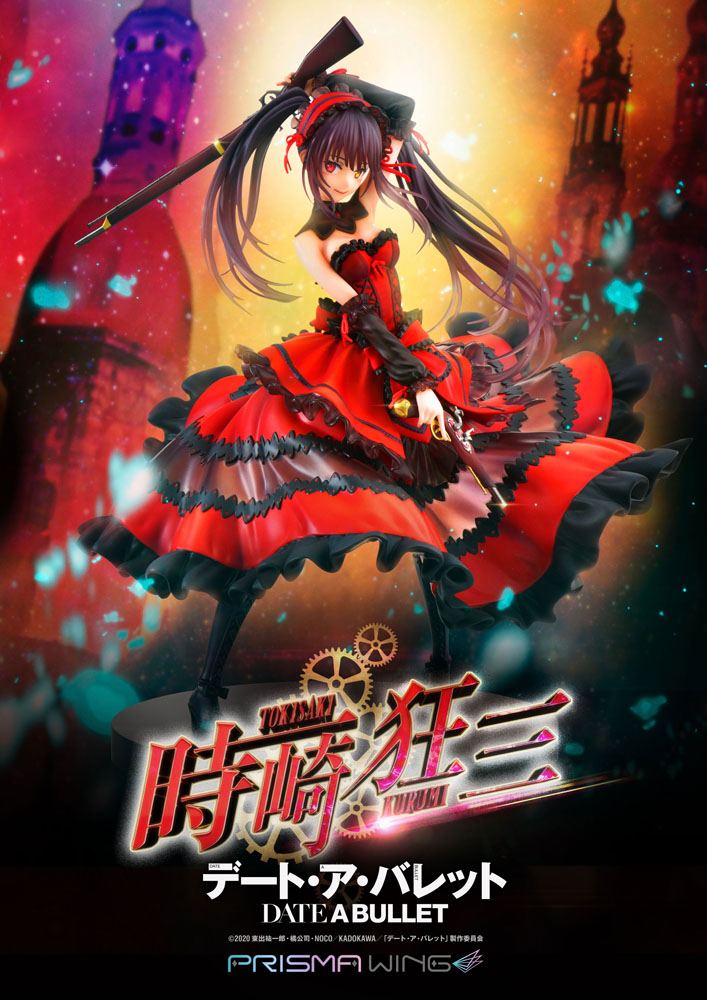 Date A Live Fragment: Date A Bullet Estátua PVC 1/7 Prisma Wing Kurumi Tokisaki 27 cm