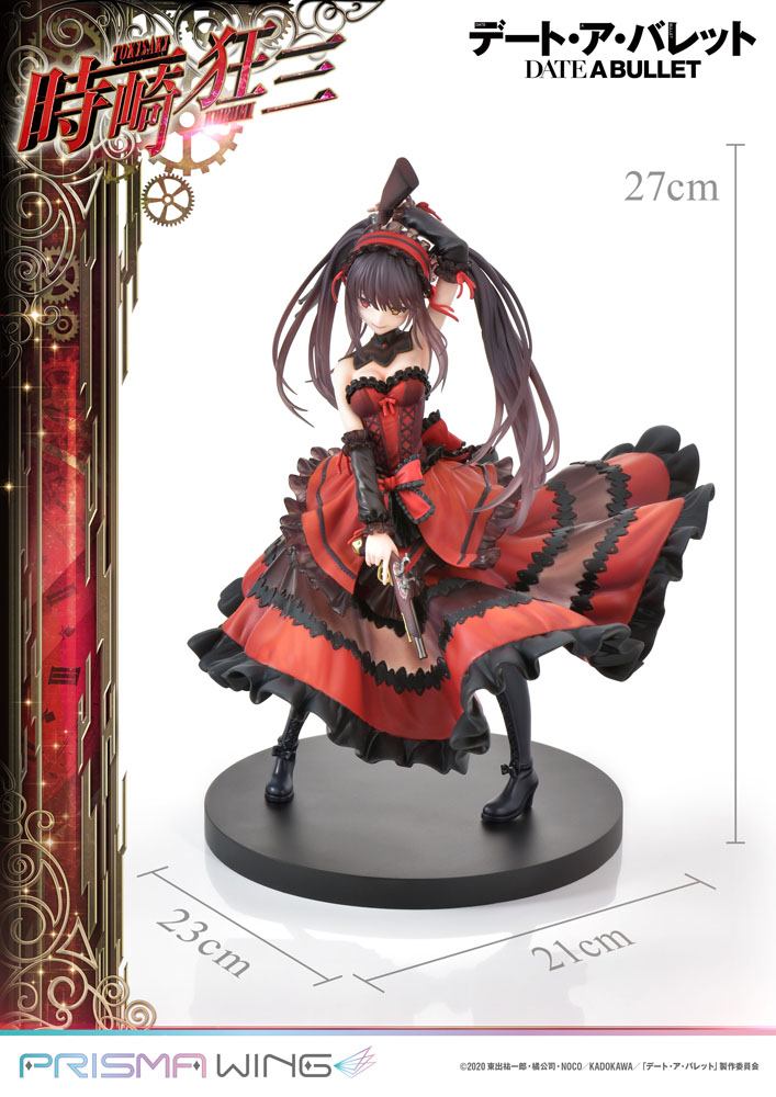 Date A Live Fragment: Date A Bullet Estátua PVC 1/7 Prisma Wing Kurumi Tokisaki 27 cm