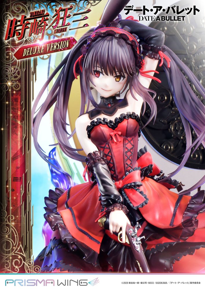 Date A Live Fragment: Date A Bullet Estatua PVC 1/7 Prisma Wing Kurumi Tokisaki Deluxe Version 37 cm