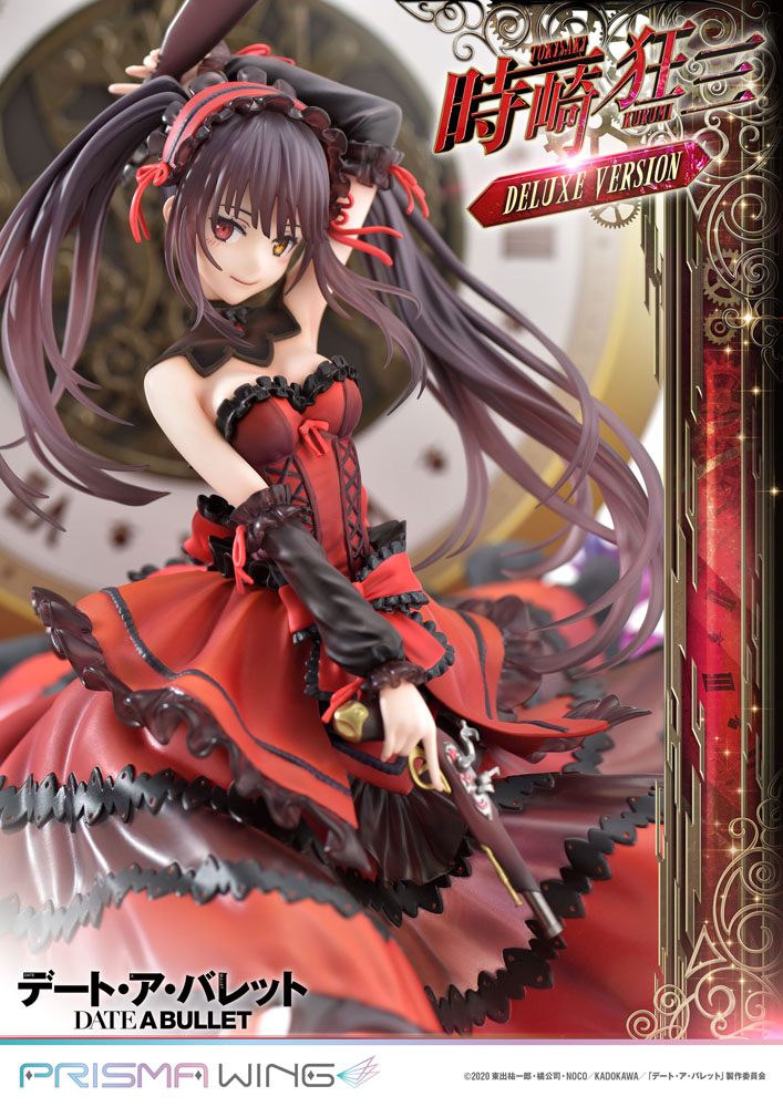Date A Live Fragment: Date A Bullet Estatua PVC 1/7 Prisma Wing Kurumi Tokisaki Deluxe Version 37 cm