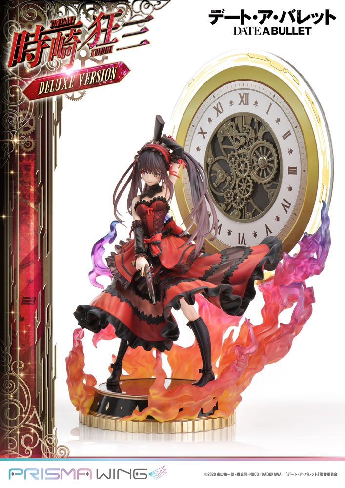 Date A Live Fragment: Date A Bullet Estatua PVC 1/7 Prisma Wing Kurumi Tokisaki Deluxe Version 37 cm