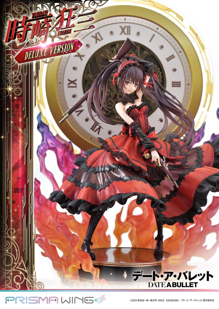 Date A Live Fragment: Date A Bullet Estatua PVC 1/7 Prisma Wing Kurumi Tokisaki Deluxe Version 37 cm