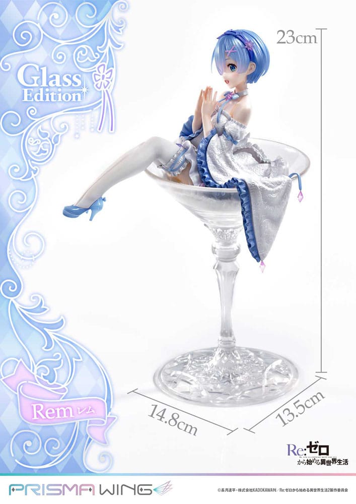 Re:Zero - Starting Life in Another World Estátua PVC 1/7 Prisma Wing Rem Glass Edition 23 cm